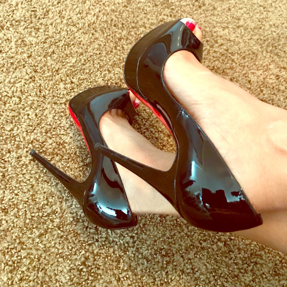 Christian Louboutin heels.